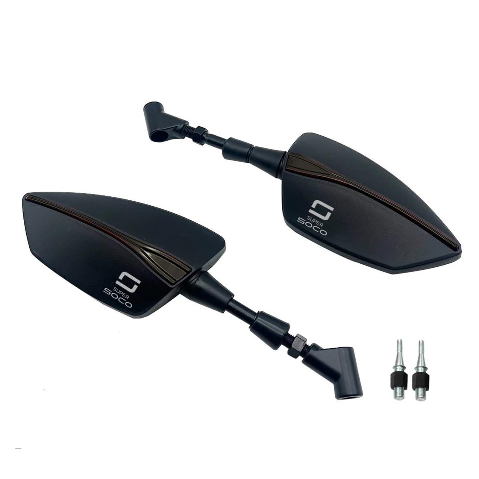 Motorradspiegel Für Super Soco TC TCmax TS TSx Motorrad Rearview Außenspiegel(Black2) von LIJUNSHANI