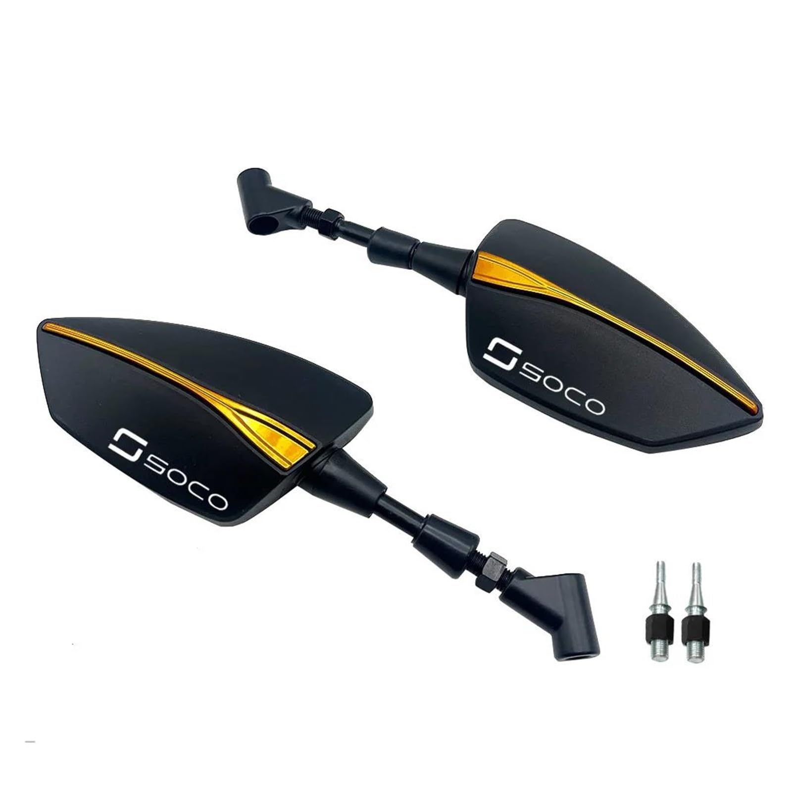 Motorradspiegel Für Super Soco TC TCmax TS TSx Motorrad Rearview Außenspiegel(Gold) von LIJUNSHANI
