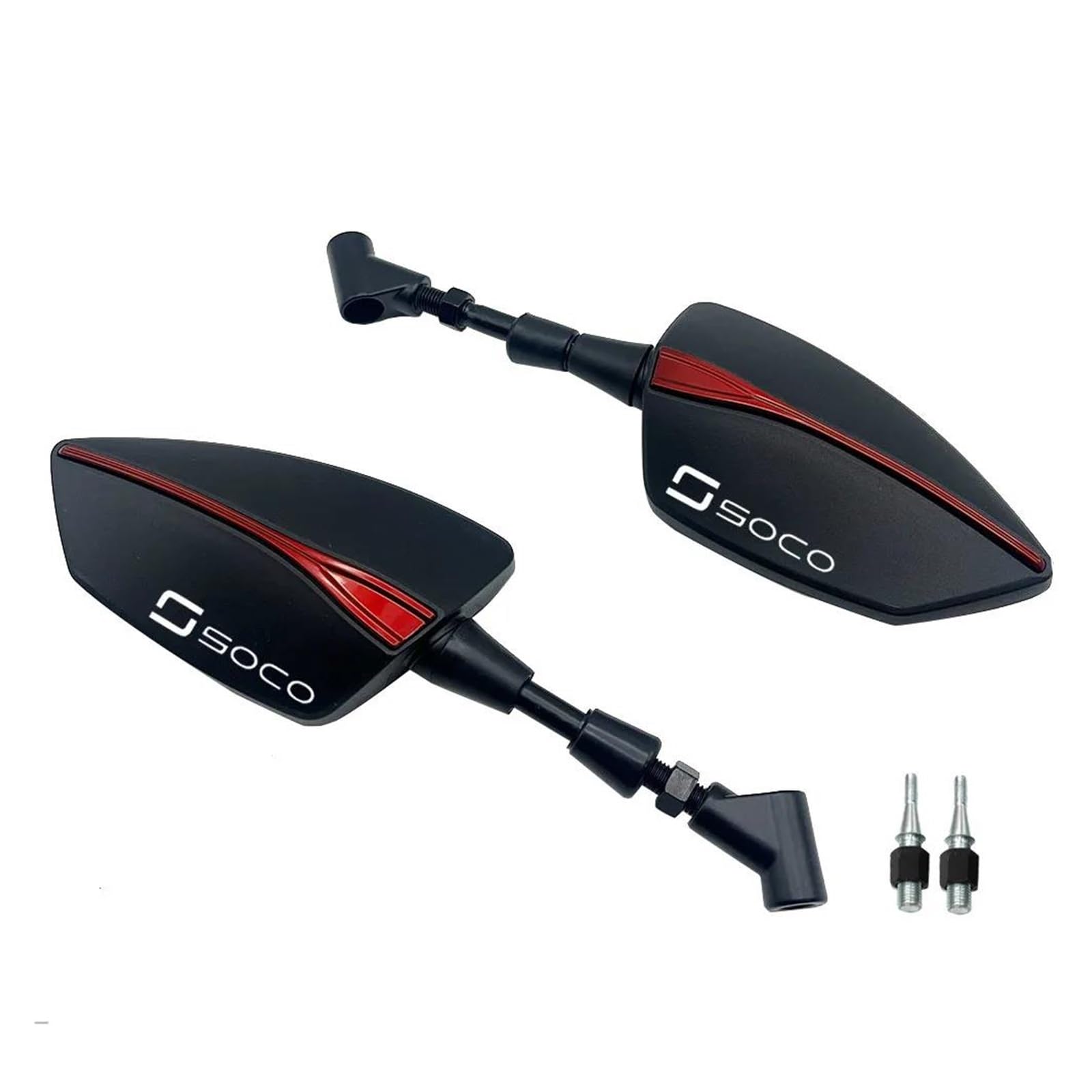 Motorradspiegel Für Super Soco TC TCmax TS TSx Motorrad Rearview Außenspiegel(Red) von LIJUNSHANI