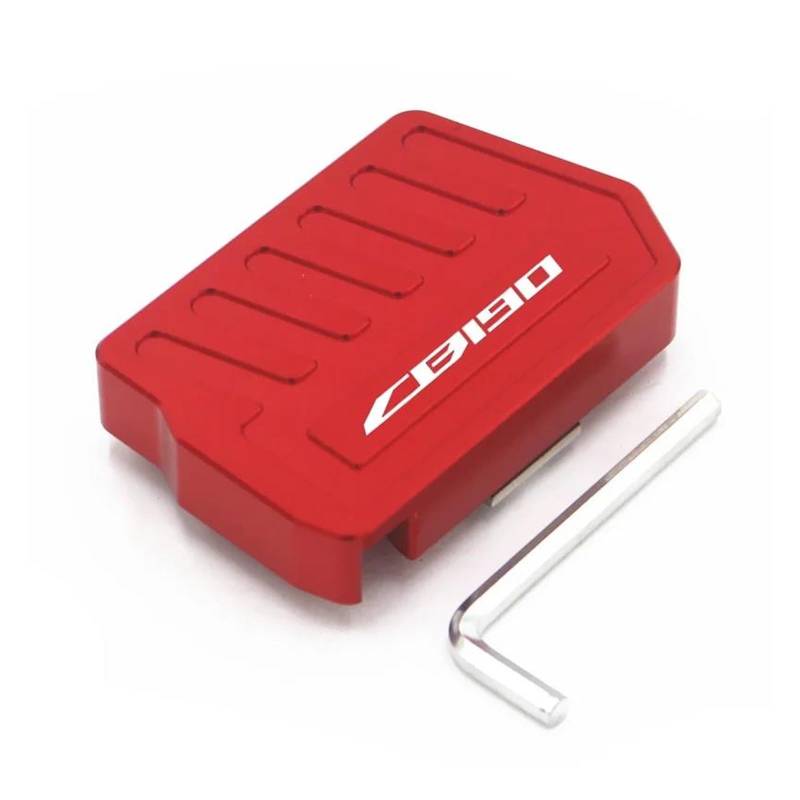 Vorderes Fußpedal Für H&ONDA CB190R CB190X CB190SS CB190R 190X 190SS Motorrad Fußstütze Fuß Peg Pedal Bremse Vergrößern Pedal(Red3) von LIJUNSHANI