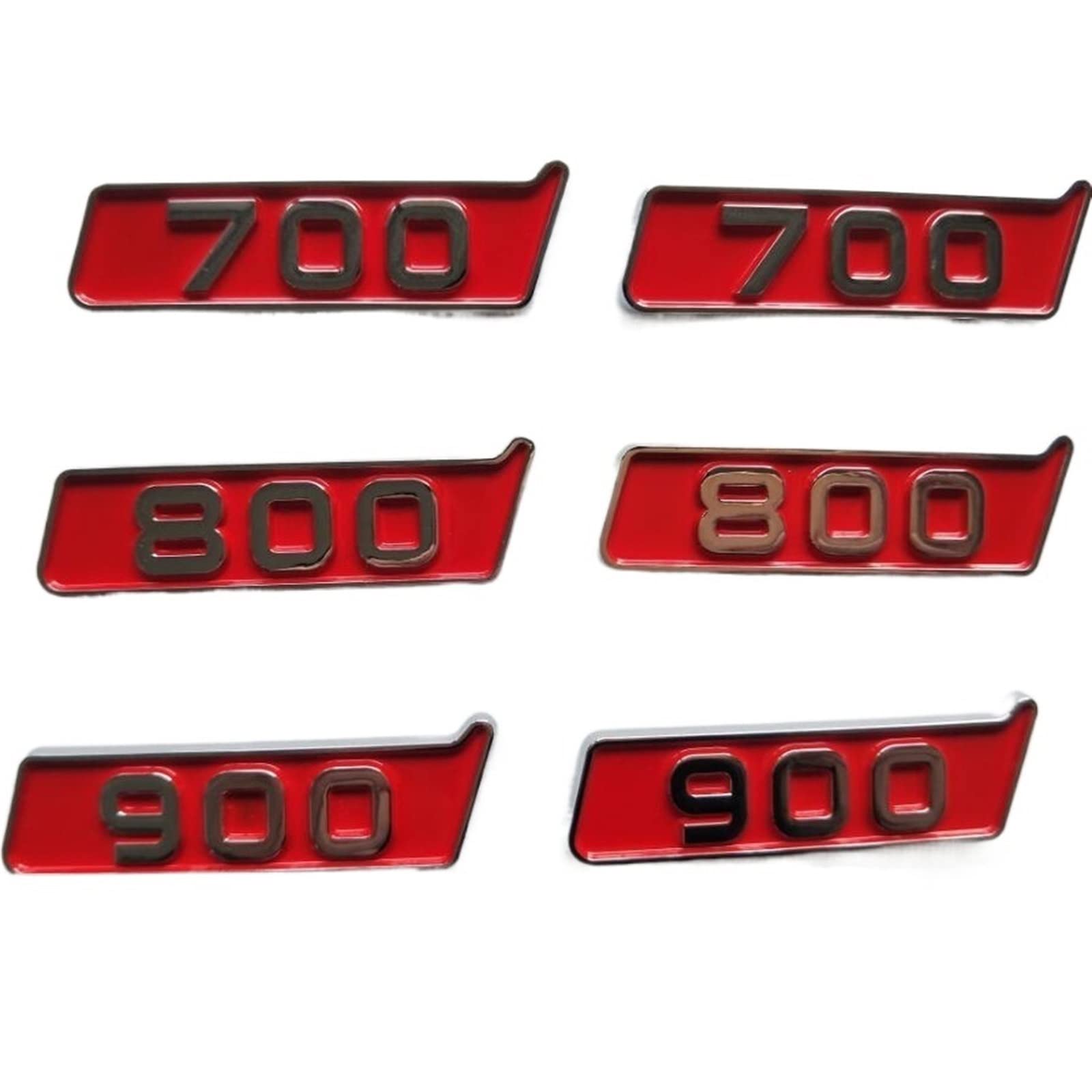 LILLIE Kotflügelnummer passend for BITURBO 700 800 900 Emblem Abzeichen 2 Stück Passend for Brabus G900 G800 G700 (Size : 8 0 0) von LILLIE