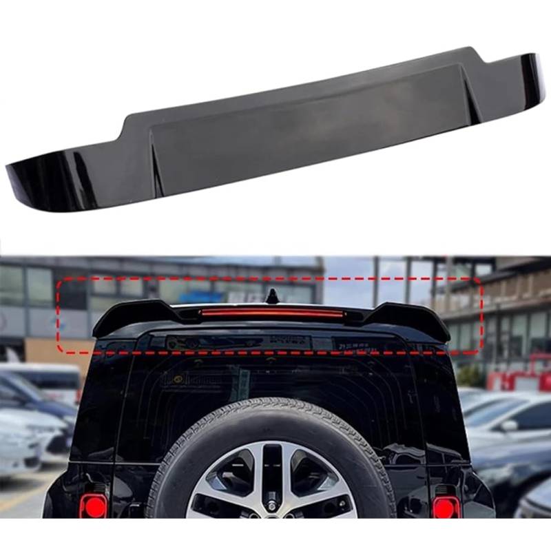 Auto Heckspoiler für Land Rover Defender 90 110 2020 2021, ABS Kofferraumspoiler Dachspoiler Spoilerlippe Spoiler Flügel Lippe Kratzfest Tuning Zubehör von LIMIMIKAIXIN