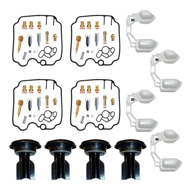 Vergaserreparatursatz FZR 1000 Vergaserumbausatz Vakuumkolbenmembran-Schwimmersatz for FZR1000 EXUP 89-95(A) von LIMINGHUA