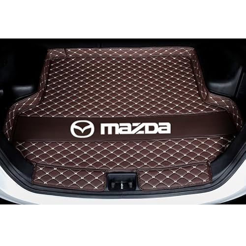 Kofferraummatte Auto, Für Mazda 3 Sedan 2007-2012-Autoauskleidungen Kofferraummatte wasserdicht Kratzfest Aufbewahrungsschutzpolster.,C von LINCYS