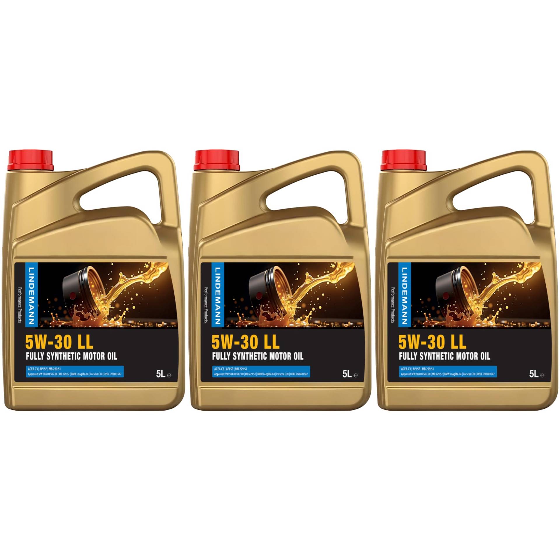 Lindemann Motoröl 5W30 LL - 5L - 3 Pack Lindemann Motoröl 5W30 LL - 5L - 3 Pack von LINDEMANN