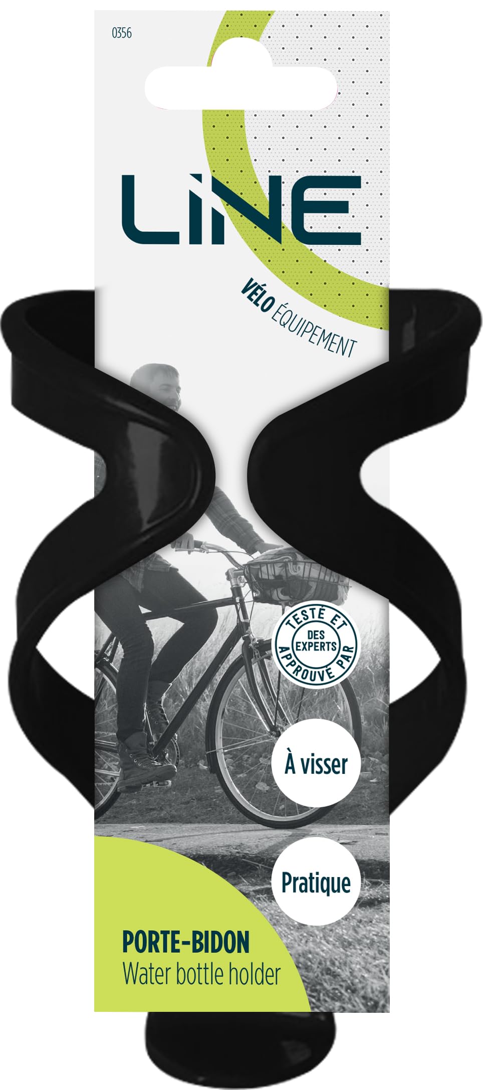 Flaschenhalter aus Kunststoff – Fahrradflaschenhalter zum Schrauben – Schwarz LINE Flaschenhalter aus Kunststoff – Fahrradflaschenhalter zum Schrauben – Schwarz LINE von LINE