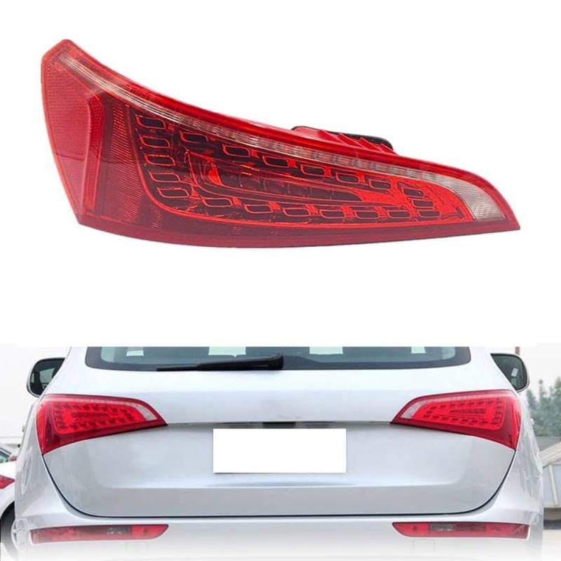 LINGLW Auto-Rücklicht-Lampenabdeckung Rücklichtschutz für A-UDI Q5 2010 2011 2012 2013 2014 2015 2016 Bremse Lampe Blinker für Signal Rückfahr Lichter Zubehör Außendekoration,Left-2009-2012 von LINGLW