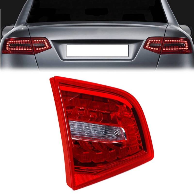LINGLW Auto-Rücklicht-Lampenabdeckung Rücklichtschutz für A-udi A6 C6 S6 2009 2010 2011 Bremse Lampe Blinker für Signal Rückfahr Lichter Zubehör Außendekoration,Left-Inside von LINGLW