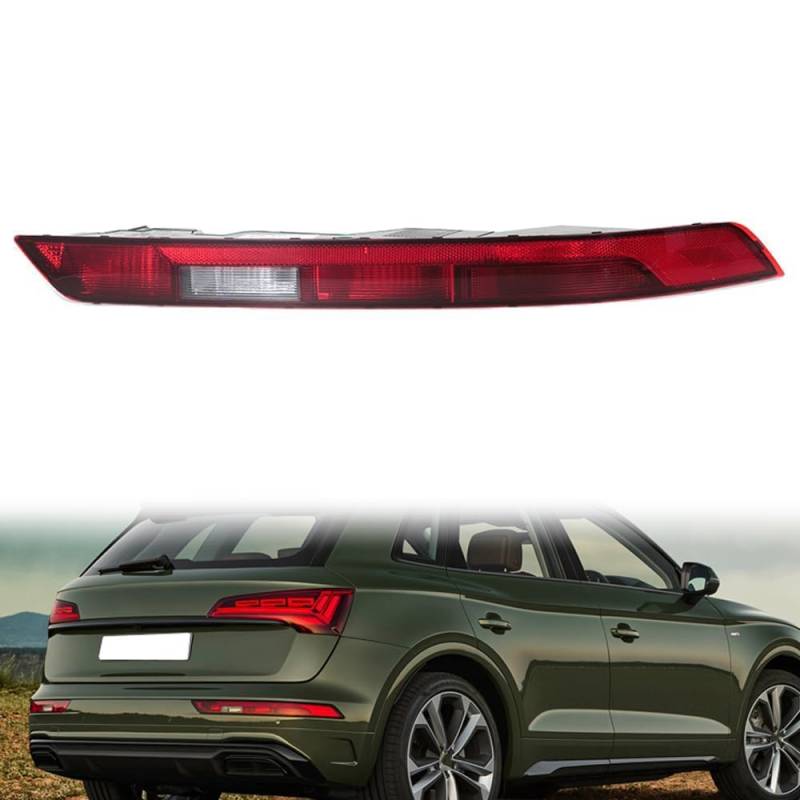 LINGLW Heckstoßstangenleuchten Auto-Rücklicht-Lampenabdeckung Rücklichtschutz für A-udi Q5 2018 2019 2020 2021 Bremse Lampe Blinker für Signal Rückfahr Lichter Zubehör Außendekoration,Right-normal von LINGLW