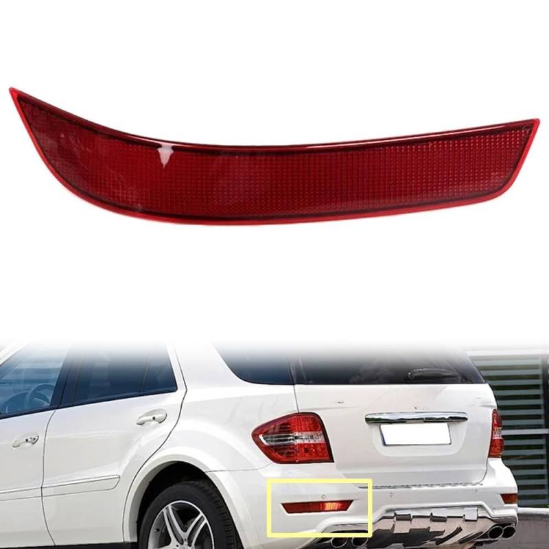 LINGLW Heckstoßstangenleuchten Auto-Rücklicht-Lampenabdeckung Rücklichtschutz für W164 2008 2009 2010 2011 Bremse Lampe Blinker für Signal Rückfahr Lichter Zubehör Außendekoration,Left von LINGLW