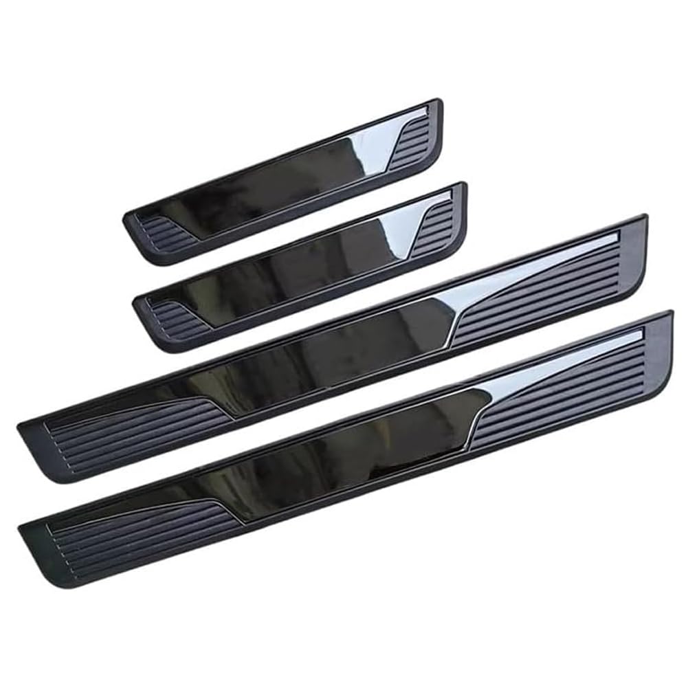 Edelstahl Auto Einstiegsleisten Schutz für Benz S-Class W223 2021 2022 2023, Kratzfestes Türschweller Trittschutzblech Willkommenspedal Dekorationszubehör,D/Black Edelstahl Auto Einstiegsleisten Schutz für Benz S-Class W223 2021 2022 2023, Kratzfestes Türschweller Trittschutzblech Willkommenspedal Dekorationszubehör,D/Black von LINTINGLIHAI