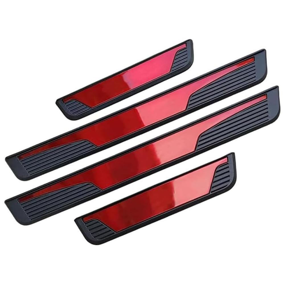 Edelstahl Auto Einstiegsleisten Schutz für Ford Fiesta 2009 2010-2019, Kratzfestes Türschweller Trittschutzblech Willkommenspedal Dekorationszubehör,C/red Edelstahl Auto Einstiegsleisten Schutz für Ford Fiesta 2009 2010-2019, Kratzfestes Türschweller Trittschutzblech Willkommenspedal Dekorationszubehör,C/red von LINTINGLIHAI