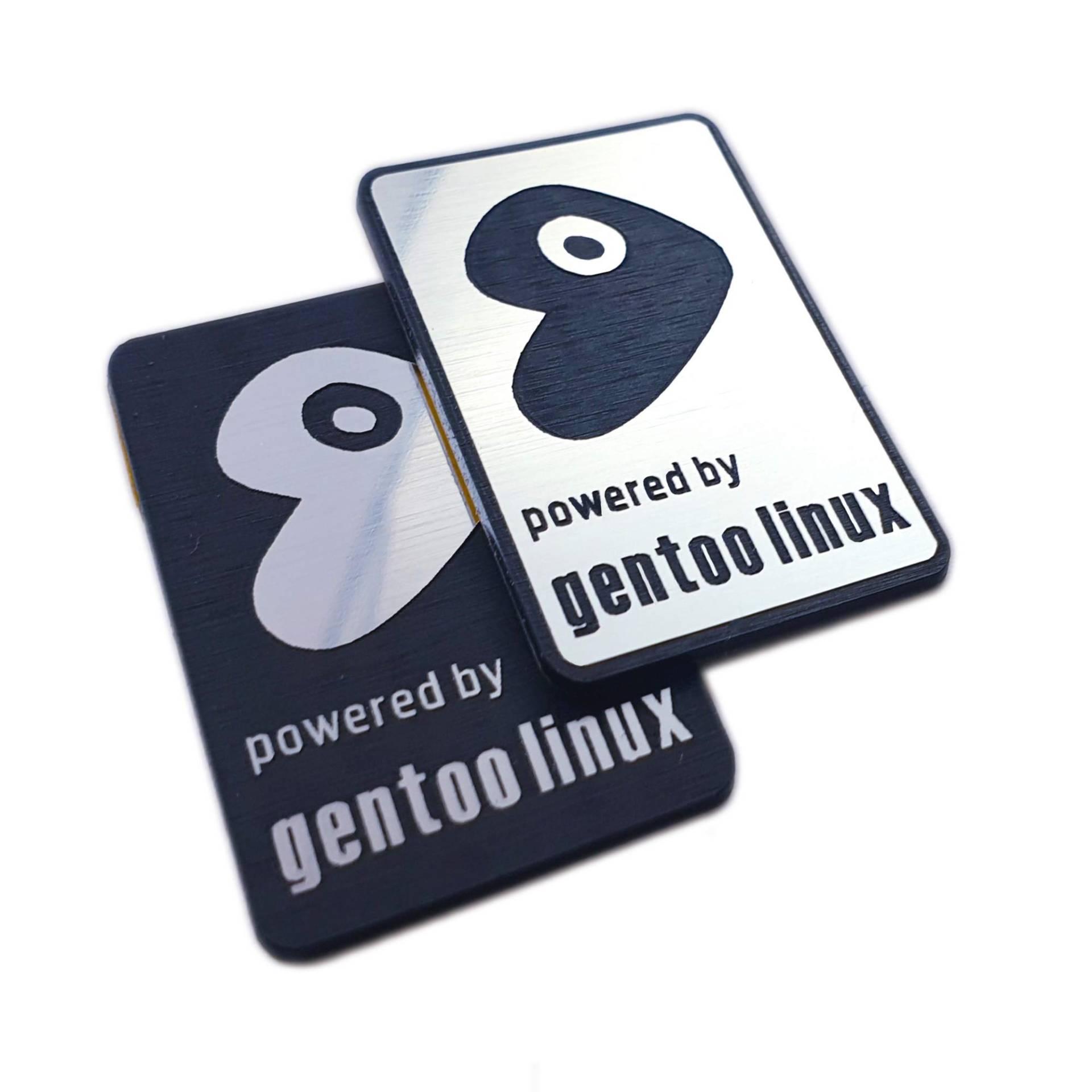 Gentoo Linux Sticker Set (zwei Embleme) - 35mm x 25mm von LINUX