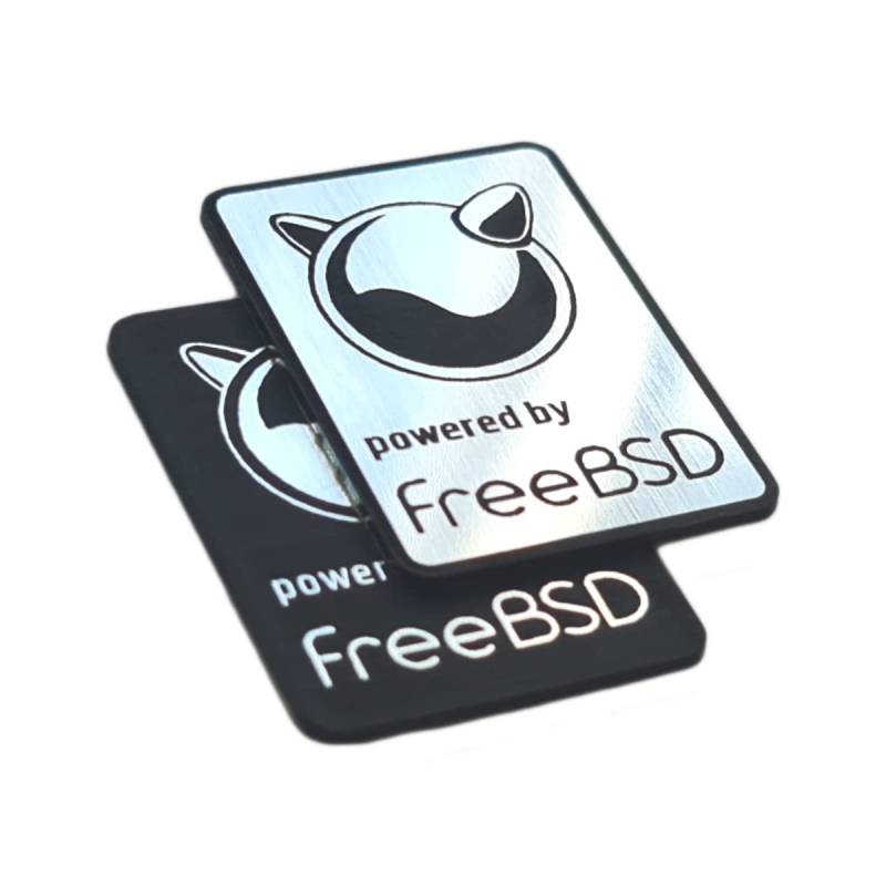 Gratis BSD Sticker Case Badge Decal Set (zwei Embleme) – 35 mm x 25 mm von LINUX