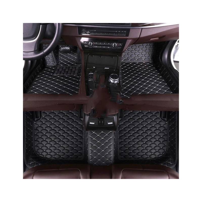 Auto Für B&MW 6 Series Sedan F06 650i 640i 2011-2015 2016 Auto-Fußmatten-Set Wasserdicht Teppiche Fußpolster Fußraummatten (Color : 3) von LIPUSE