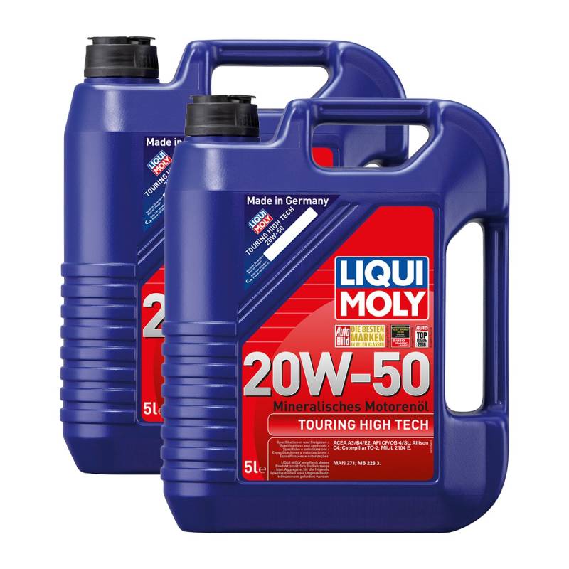 2x LIQUI MOLY 1255 Touring High Tech 20W-50 Motoröl 5L von Liqui Moly