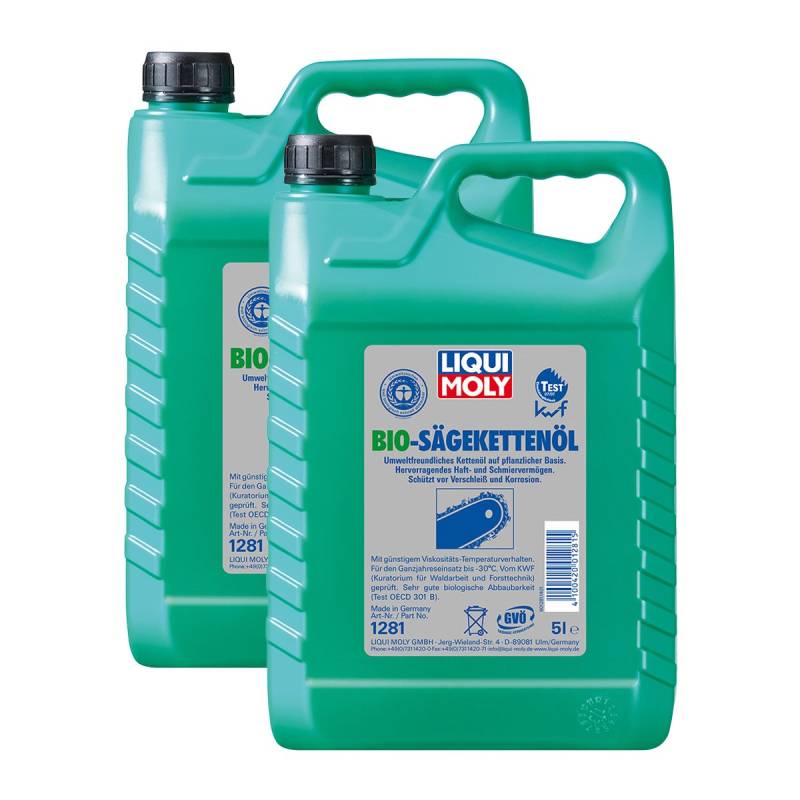 2x LIQUI MOLY 1281 Bio Säge-Kettenöl Pflanzliche Basis 5L von Liqui Moly
