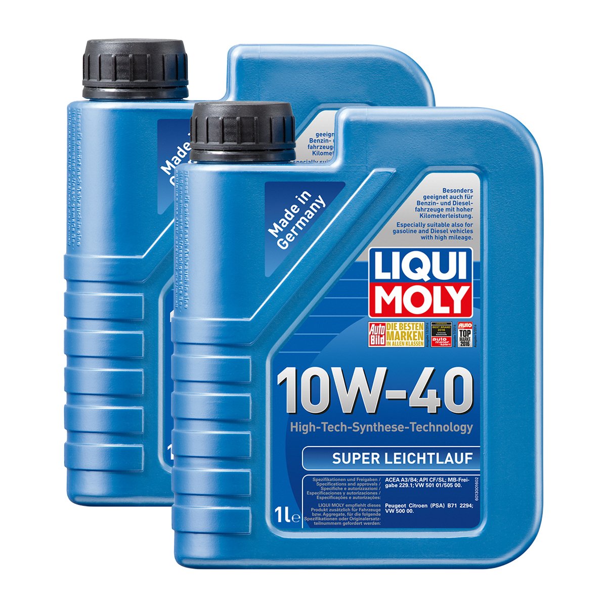 2x LIQUI MOLY 1300 Super Leichtlauf 10W-40 Motoröl ACEA A3 B4 von Liqui Moly