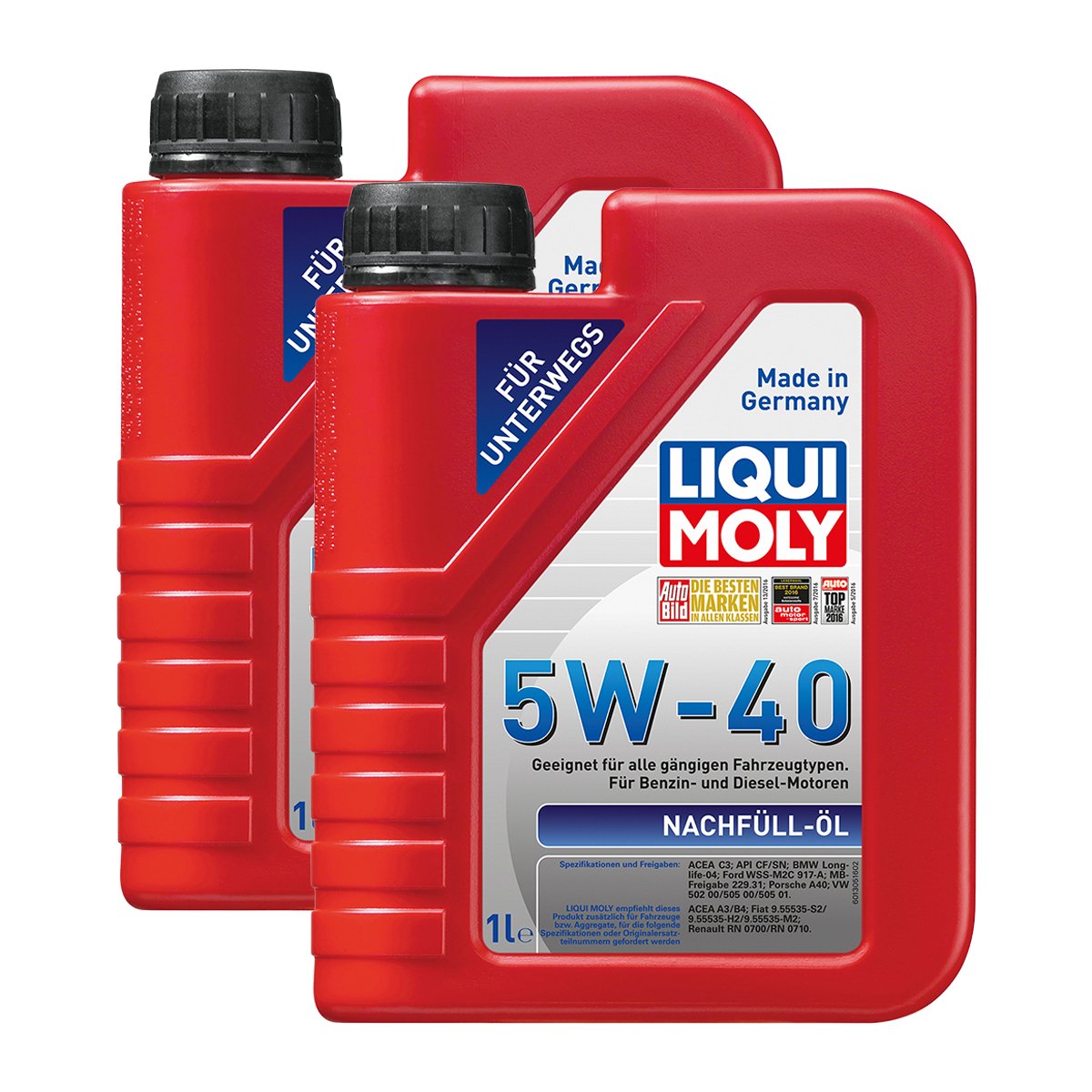 2x LIQUI MOLY 1305 Nachfüll Öl Motoröl 5W-40 1L von LIQUI-MOLY_bundle