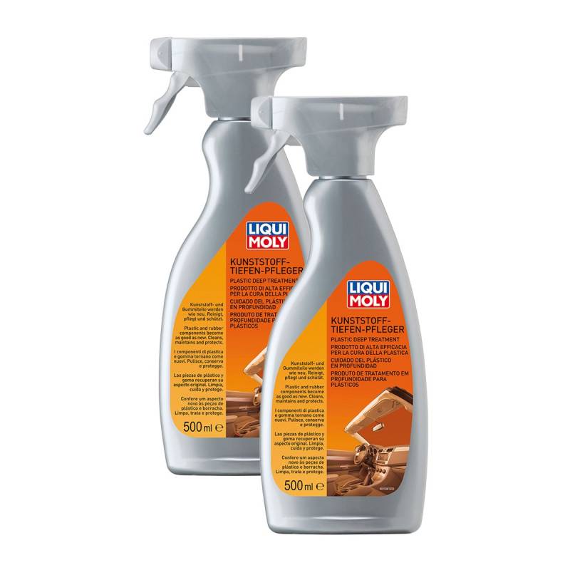 2x LIQUI MOLY 1536 Kunststoff-Tiefen-Pfleger Gummipflege 500ml von Liqui Moly
