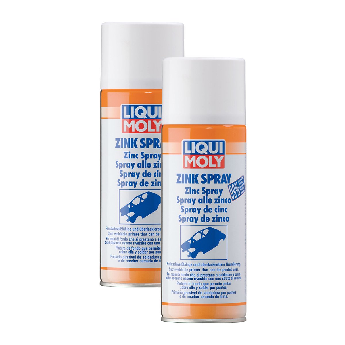 2x LIQUI MOLY 1540 Zink Spray LackPflege Korrosionsschutz Zinc Lackierung 400ml von LIQUI-MOLY_bundle