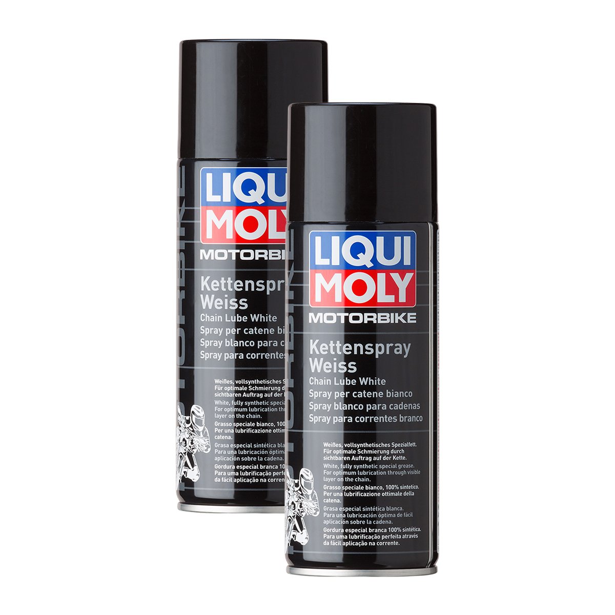 2x LIQUI MOLY 1591 Motorbike Kettenspray Weiß Schmierung 400ml von LIQUI-MOLY_bundle