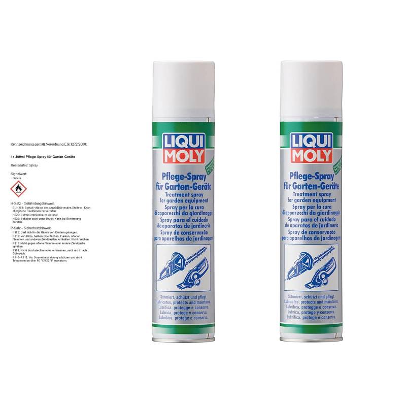 2x LIQUI MOLY 1615 Pflege-Spray für Garten-Geräte Gartenpflege 300ml von Liqui Moly