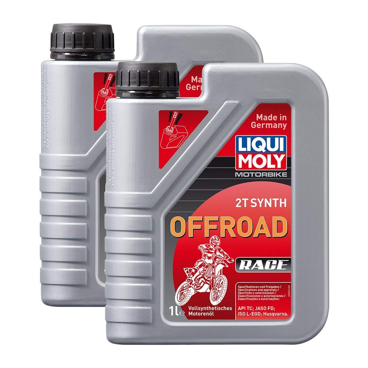 2x LIQUI MOLY 3063 Motorbike 2T Semisynth Offroad Race Motoröl 1L von Liqui Moly