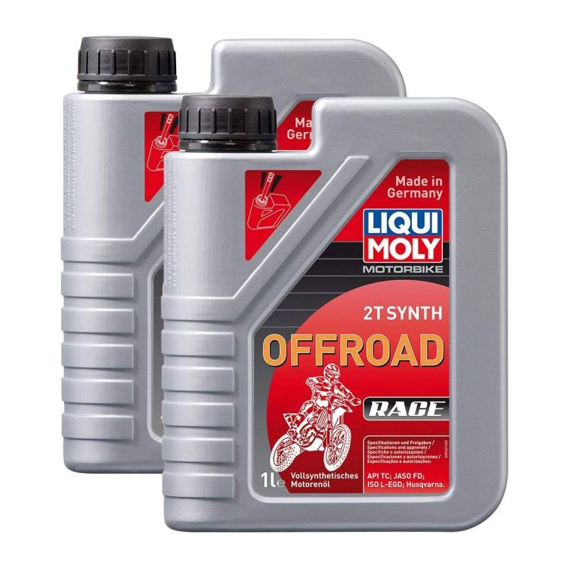 2x LIQUI MOLY 3063 Motorbike 2T Semisynth Offroad Race Motoröl 1L von Liqui Moly
