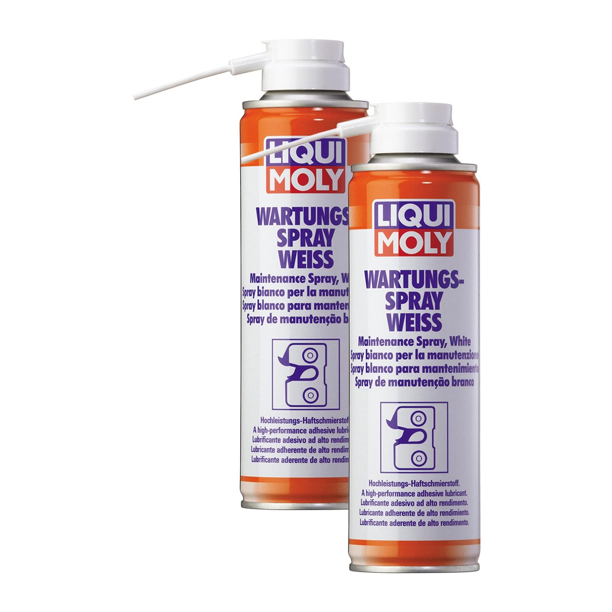 2x LIQUI MOLY 3075 Wartungs-Spray weiß Universal Schmierstoff 250ml 2x LIQUI MOLY 3075 Wartungs-Spray weiß Universal Schmierstoff 250ml von Liqui Moly