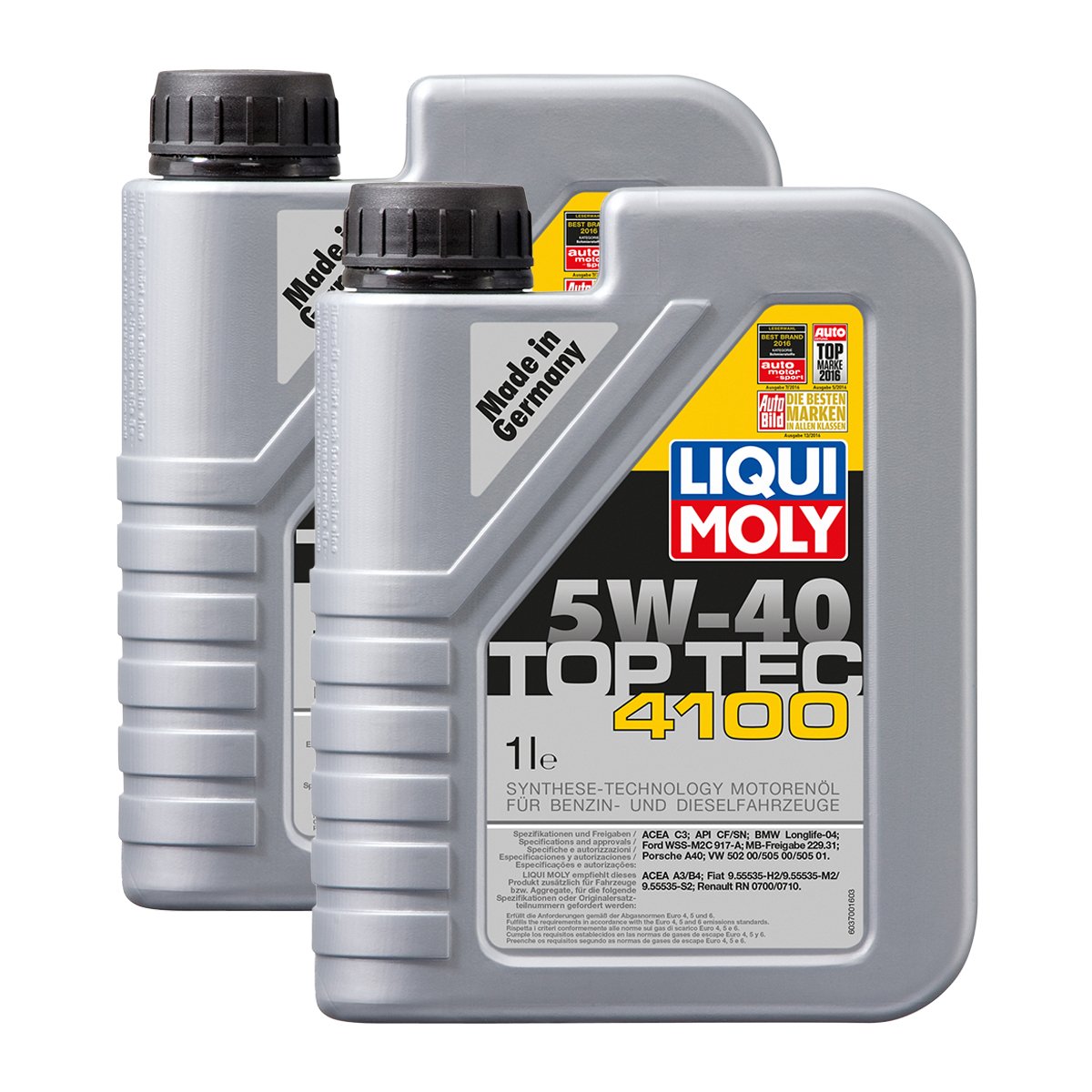 2x LIQUI MOLY 3700 Top Tec 4100 5W-40 Motoröl 2x LIQUI MOLY 3700 Top Tec 4100 5W-40 Motoröl von Liqui Moly