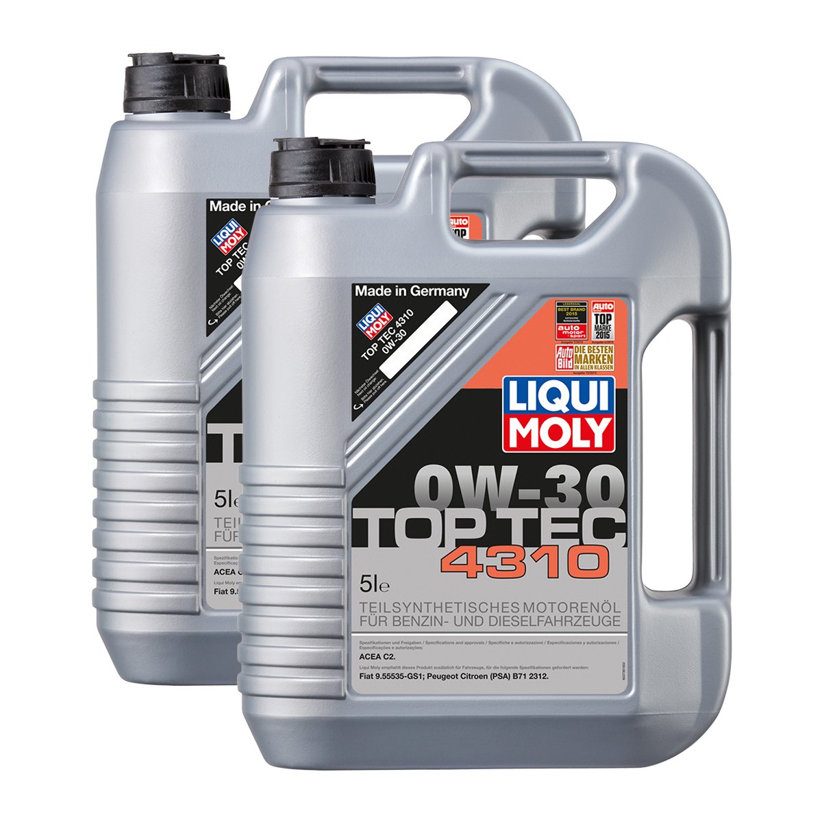 2x LIQUI MOLY 3736 Top Tec 4310 0W-30 Motoröl 2x LIQUI MOLY 3736 Top Tec 4310 0W-30 Motoröl von Liqui Moly