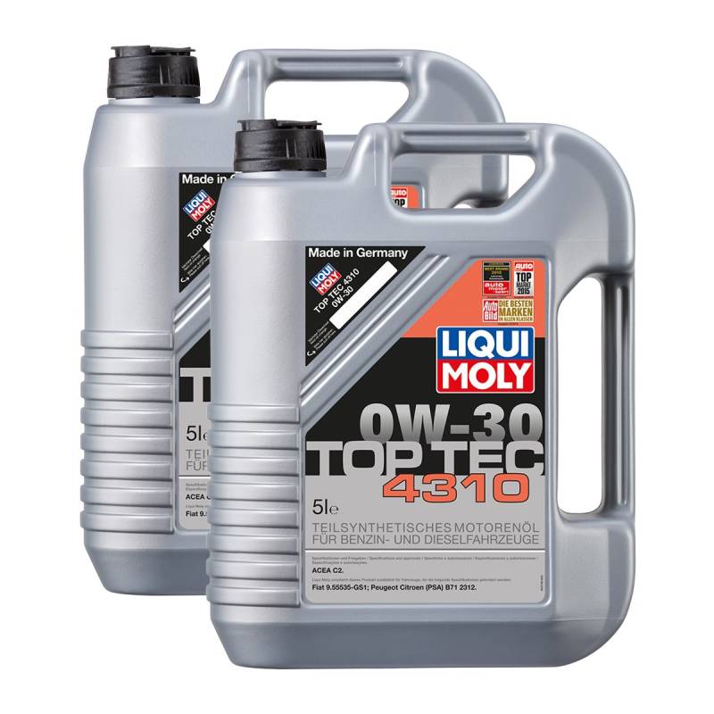 2x LIQUI MOLY 3736 Top Tec 4310 0W-30 Motoröl von LIQUI-MOLY