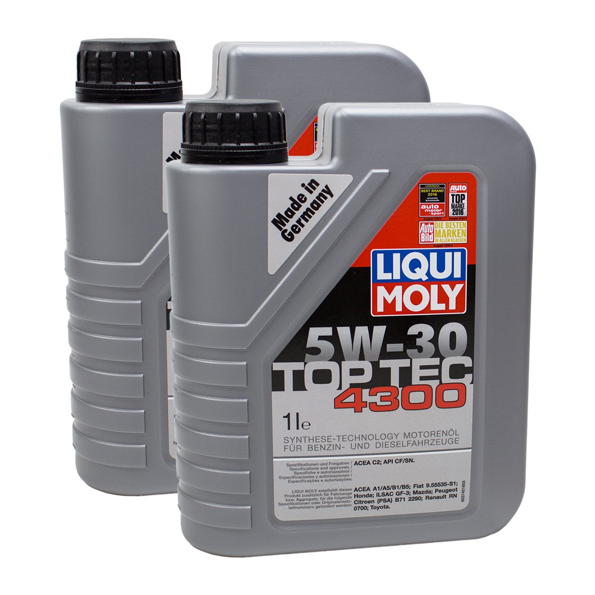 2x LIQUI MOLY 3740 Top Tec 4300 5W-30 Motoröl von LIQUI-MOLY_bundle