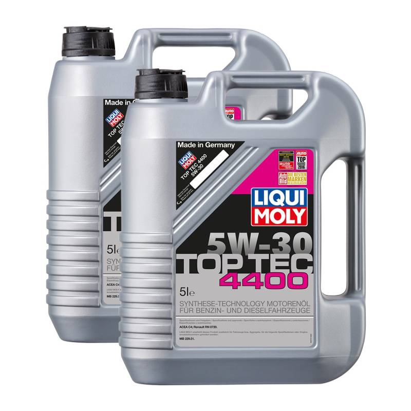 2x LIQUI MOLY 3751 Top Tec 4400 5W-30 Motoröl von Liqui Moly