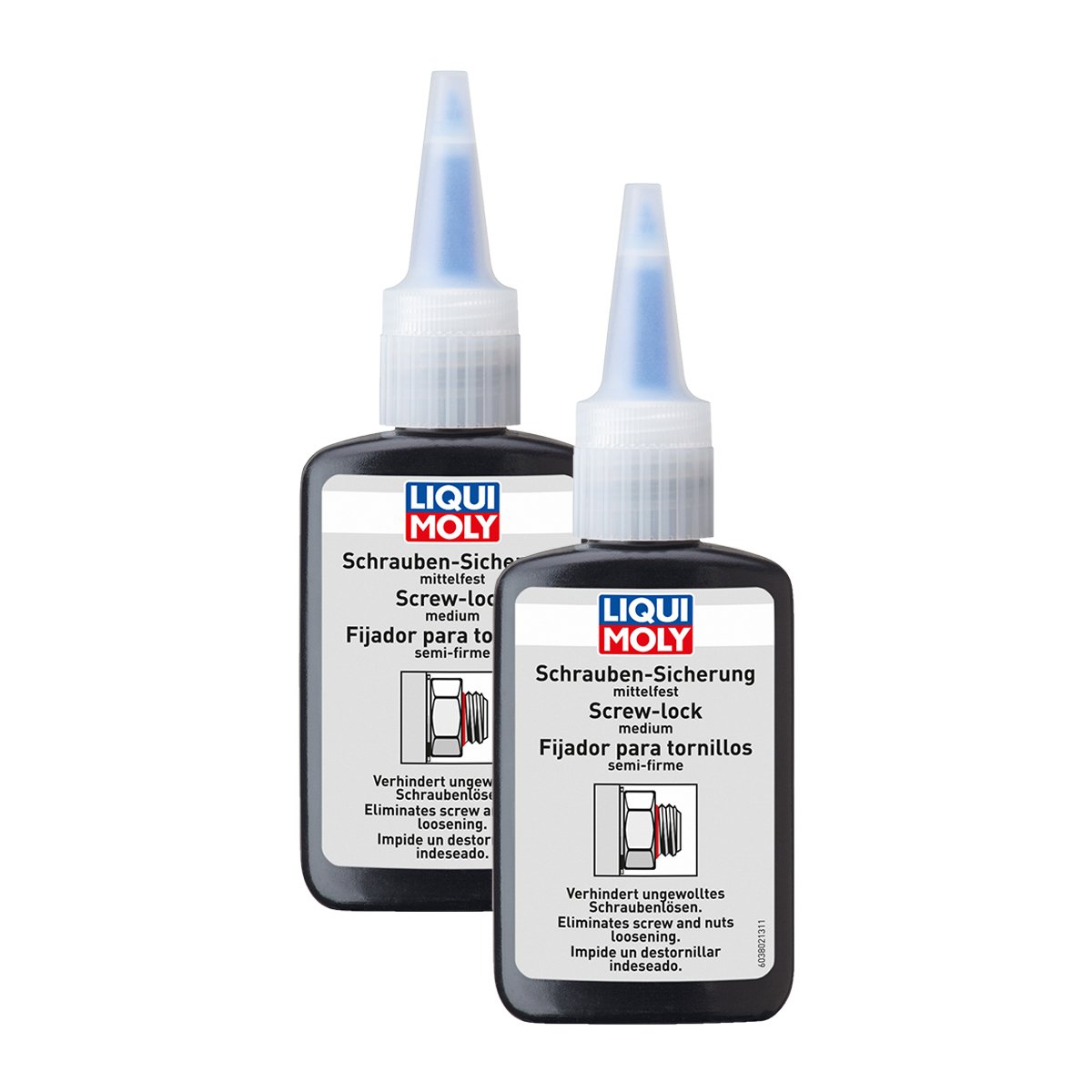2x LIQUI MOLY 3802 Schrauben-Sicherung mittelfest 50g 2x LIQUI MOLY 3802 Schrauben-Sicherung mittelfest 50g von Liqui Moly
