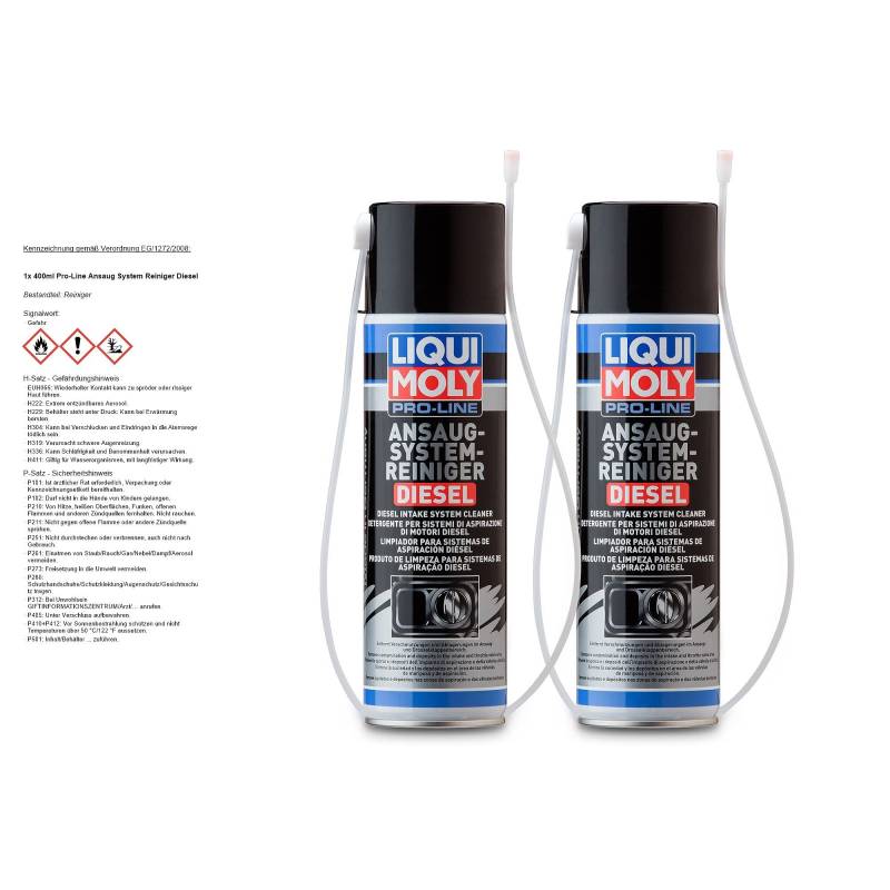 2x LIQUI MOLY 5168 Pro-Line Ansaug System Reiniger Diesel 400ml von LIQUI-MOLY