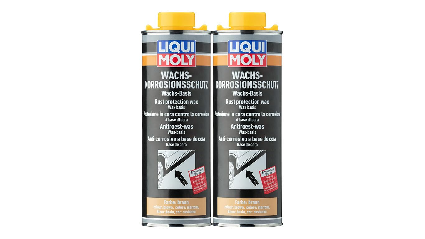 2x LIQUI MOLY 6104 Wachs Korrosions Schutz braun transparent Rost Pflege 1L von LIQUI-MOLY_bundle