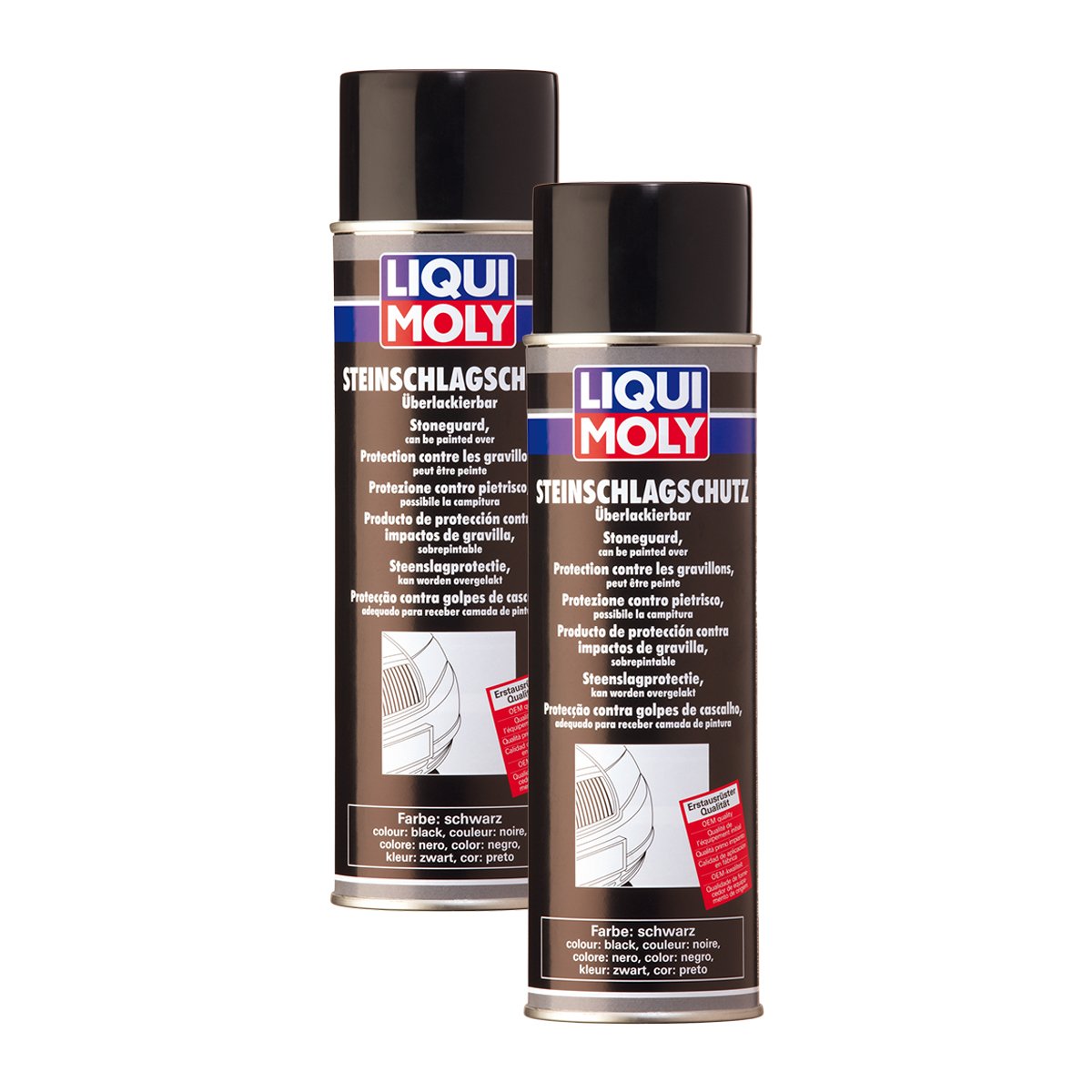 2X LIQUI Moly 6109 Steinschlagschutz schwarz Spray 500ml von LIQUI-MOLY_bundle