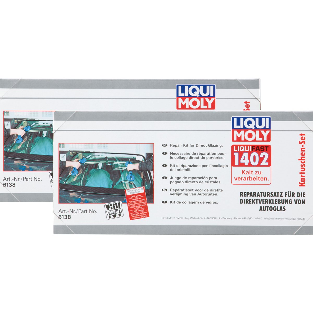 2x LIQUI MOLY 6138 Liquifast 1402 (Kartuschen-Set) Scheibenkleber 1St von Liqui Moly