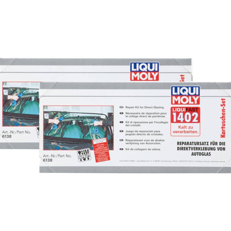 2x LIQUI MOLY 6138 Liquifast 1402 (Kartuschen-Set) Scheibenkleber 1St von Liqui Moly