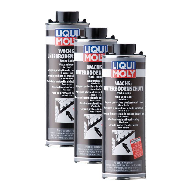 3X LIQUI Moly 6102 Wachs Unterbodenschutz anthrazit schwarz Pflege Schutz 1L von LIQUI-MOLY_bundle