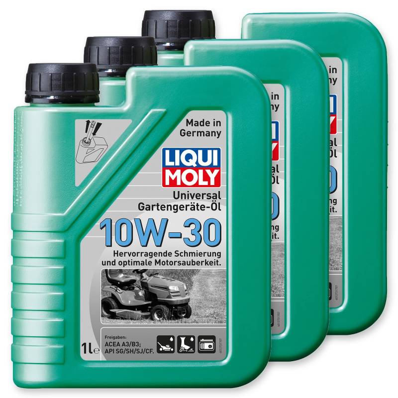 3x LIQUI MOLY 1273 Universal Gartengeräte-Öl 10W-30 4-Takt 1L von Liqui Moly
