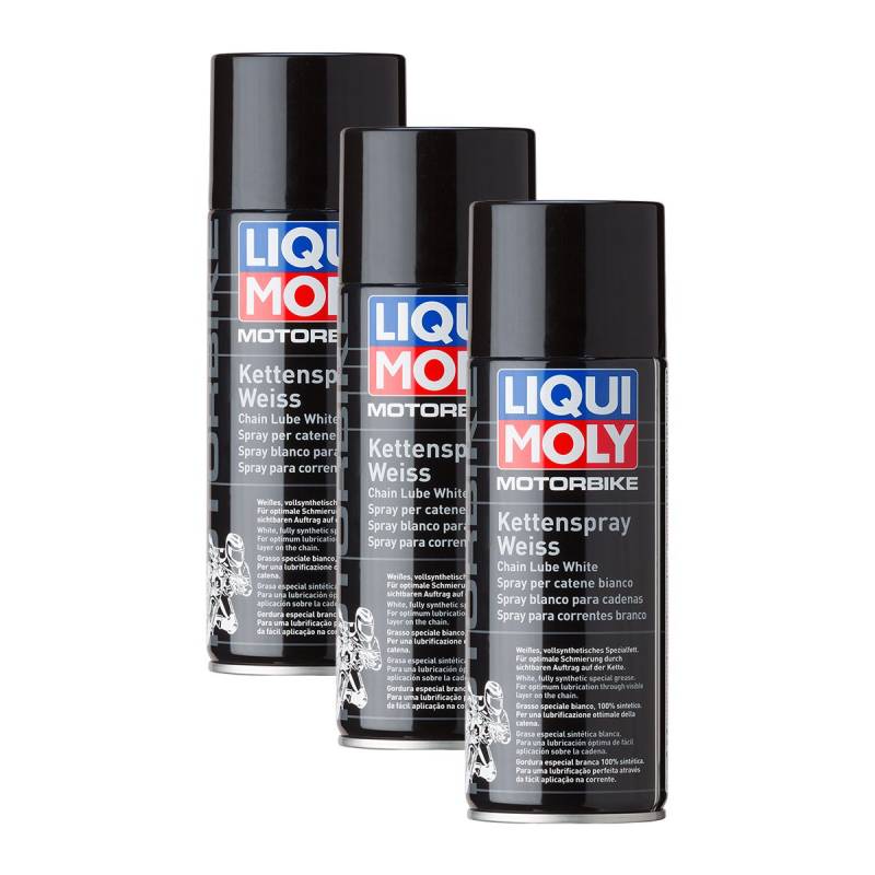 3x LIQUI MOLY 1591 Motorbike Kettenspray Weiß Schmierung 400ml von LIQUI-MOLY_bundle