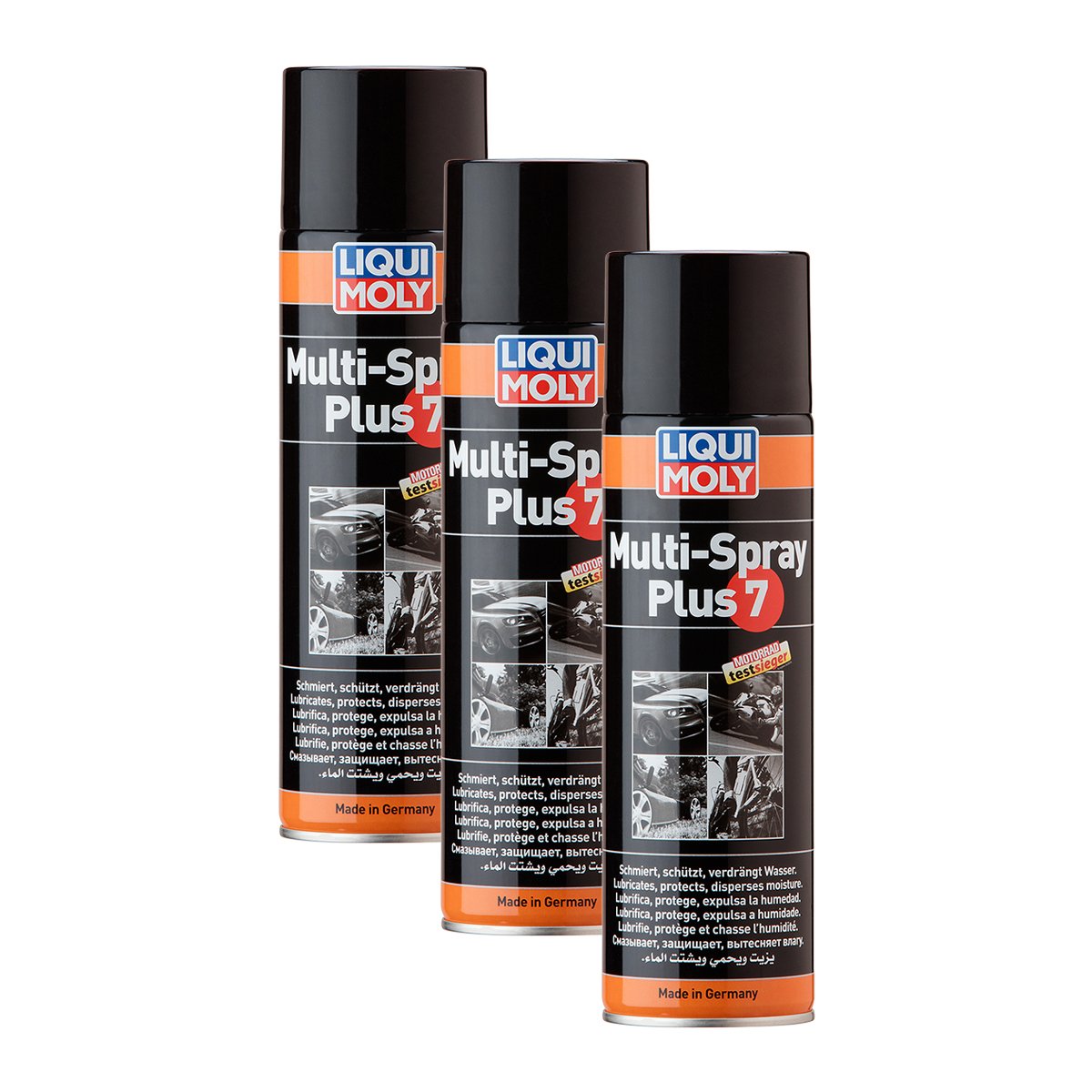 3x LIQUI MOLY 3305 Multi-Spray Plus 7 Mehrfunktionsspray Elektronik Schutz 500ml von Liqui Moly