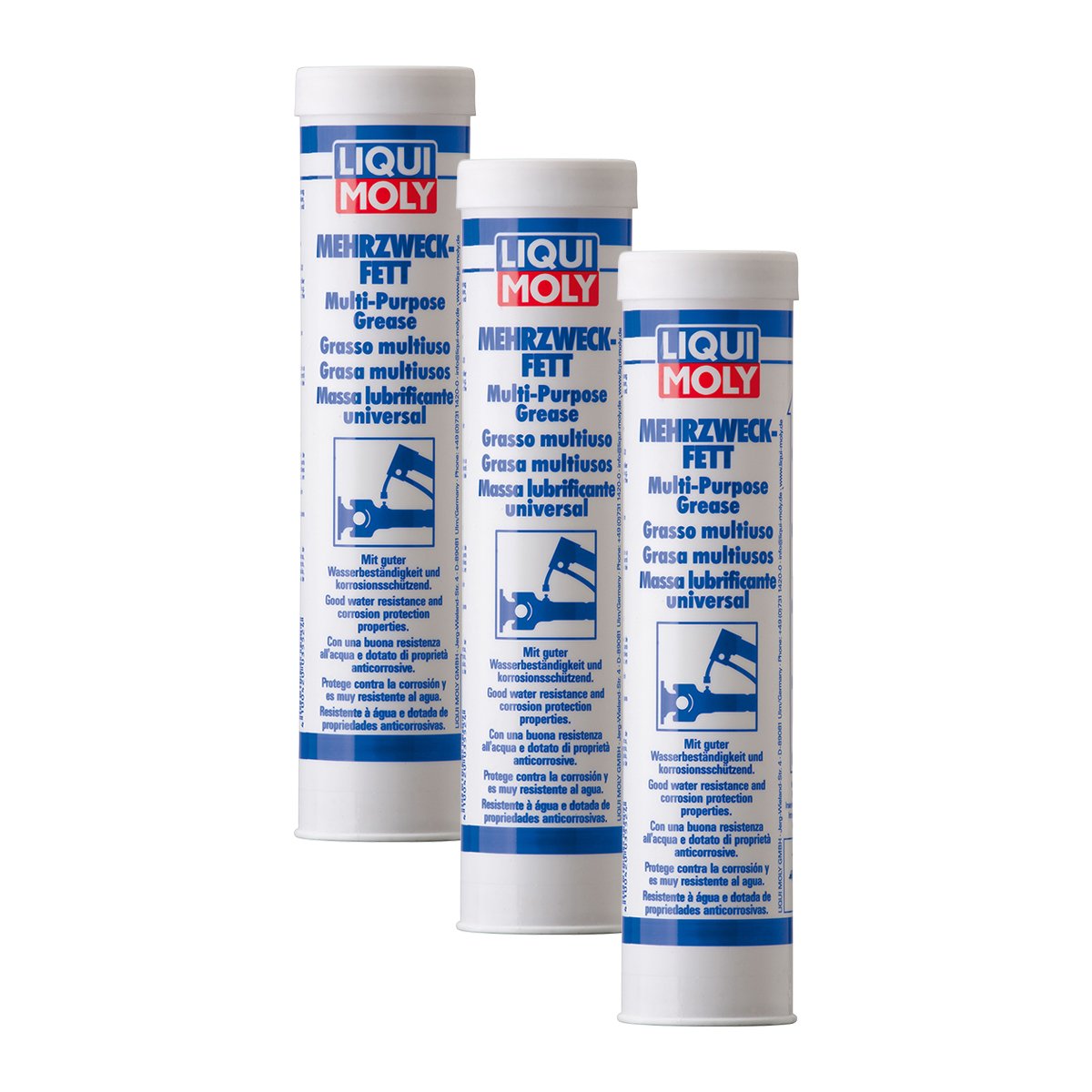 3x LIQUI MOLY 3552 Mehrzweckfett Schmiermittel 400g 3x LIQUI MOLY 3552 Mehrzweckfett Schmiermittel 400g von Liqui Moly