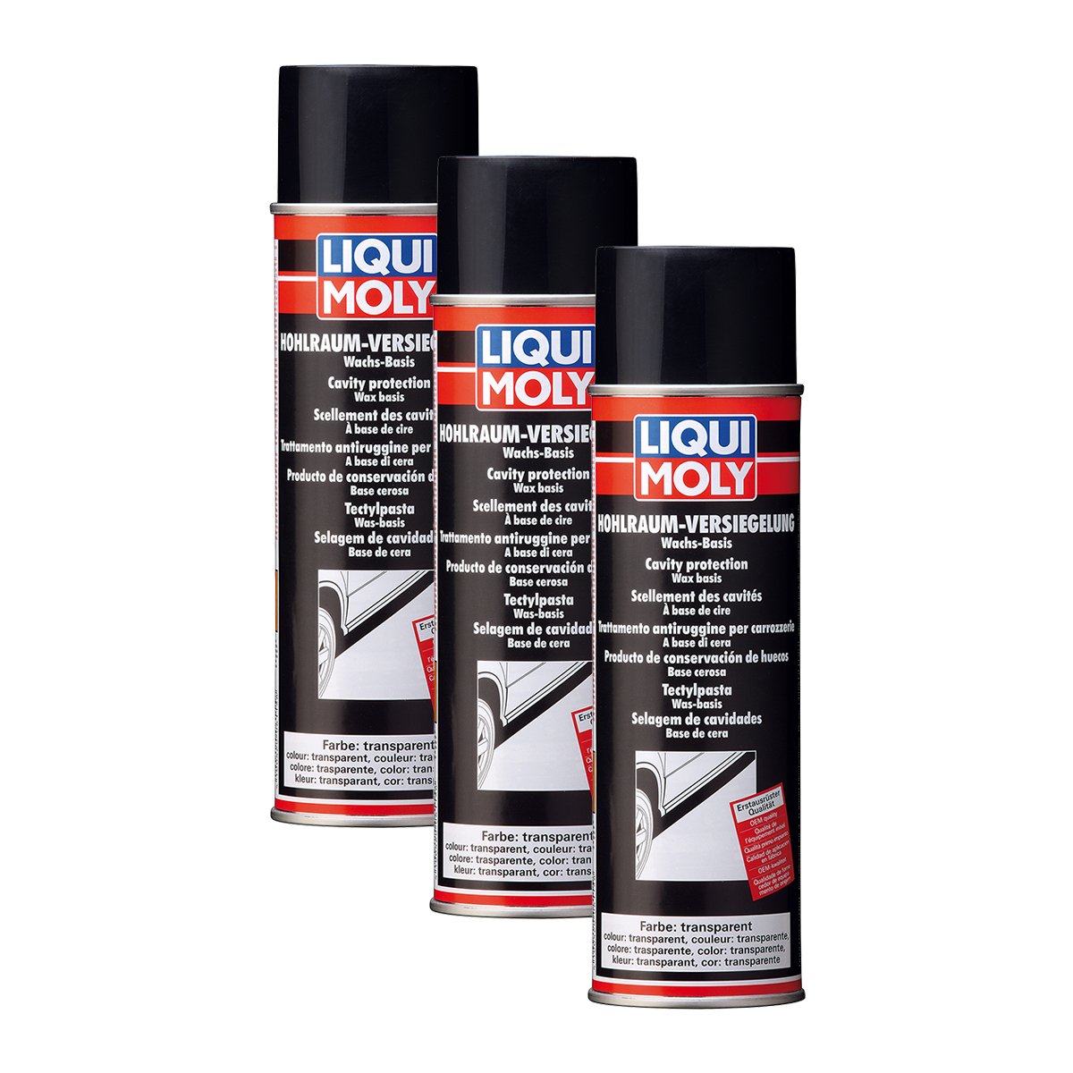 3x LIQUI MOLY 6115 Hohlraum-Versiegelung transparent (Spray) 500ml von LIQUI-MOLY_bundle