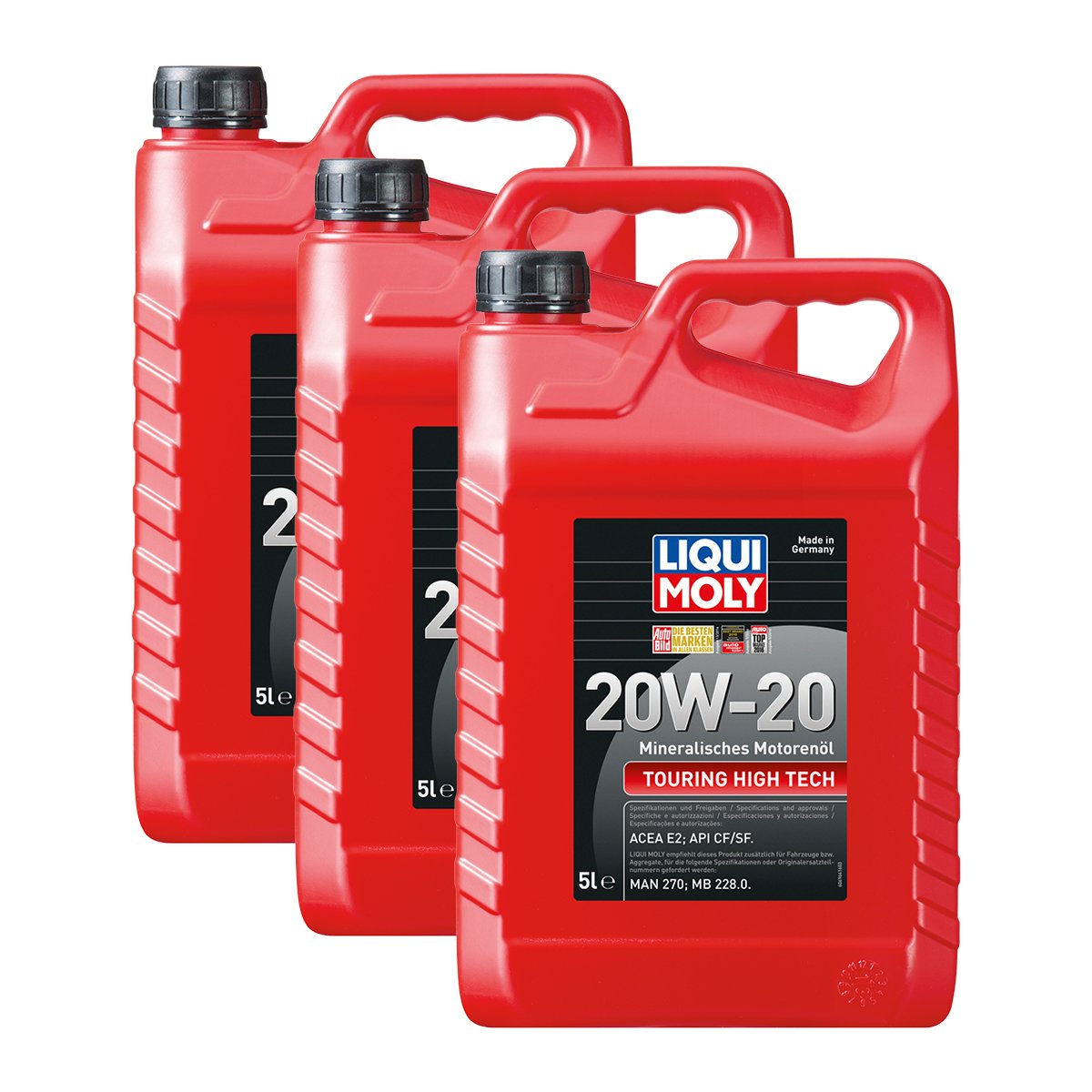 3x LIQUI MOLY 6964 Touring High Tech 20W-20 Motoröl 5L von LIQUI-MOLY_bundle