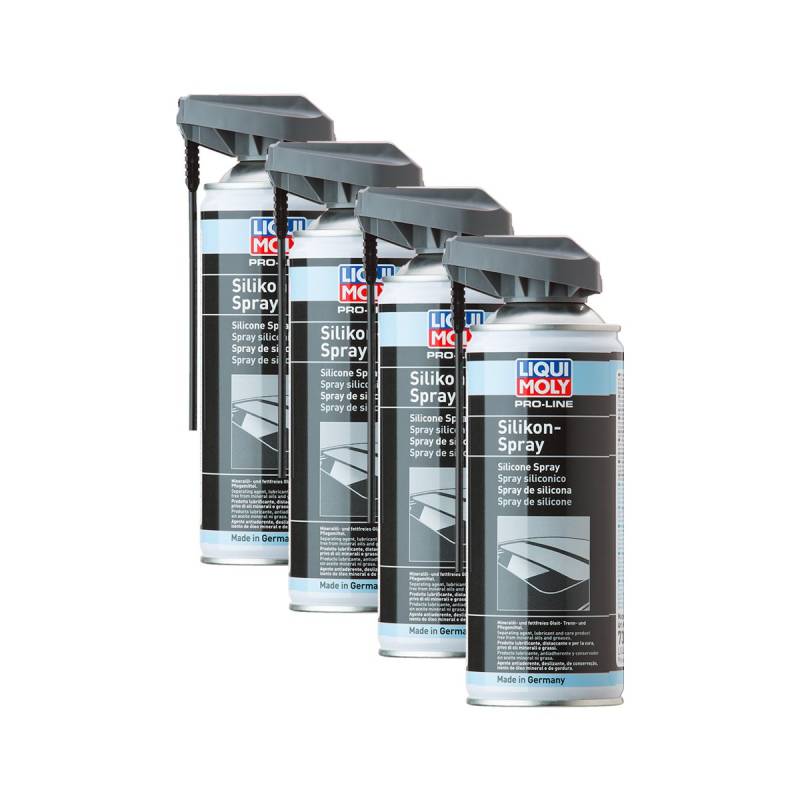 4X Liqui Moly Silikon-Spray Silikonschmierstoff Schmierstoff Kunststoff Gummi Metall Holz 400 Ml 7389 von Liqui Moly