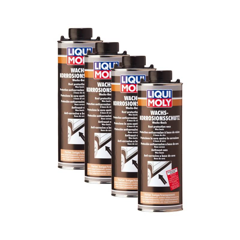 4x LIQUI MOLY 6104 Wachs Korrosions Schutz braun transparent Rost Pflege 1L von LIQUI-MOLY_bundle